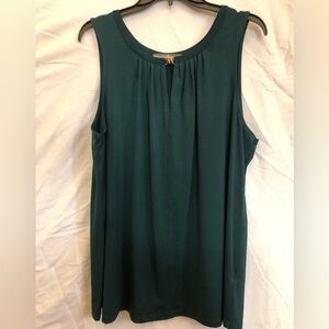 18/20 1X Signature Collection Sleeveless Flowy Tank Top - Teal